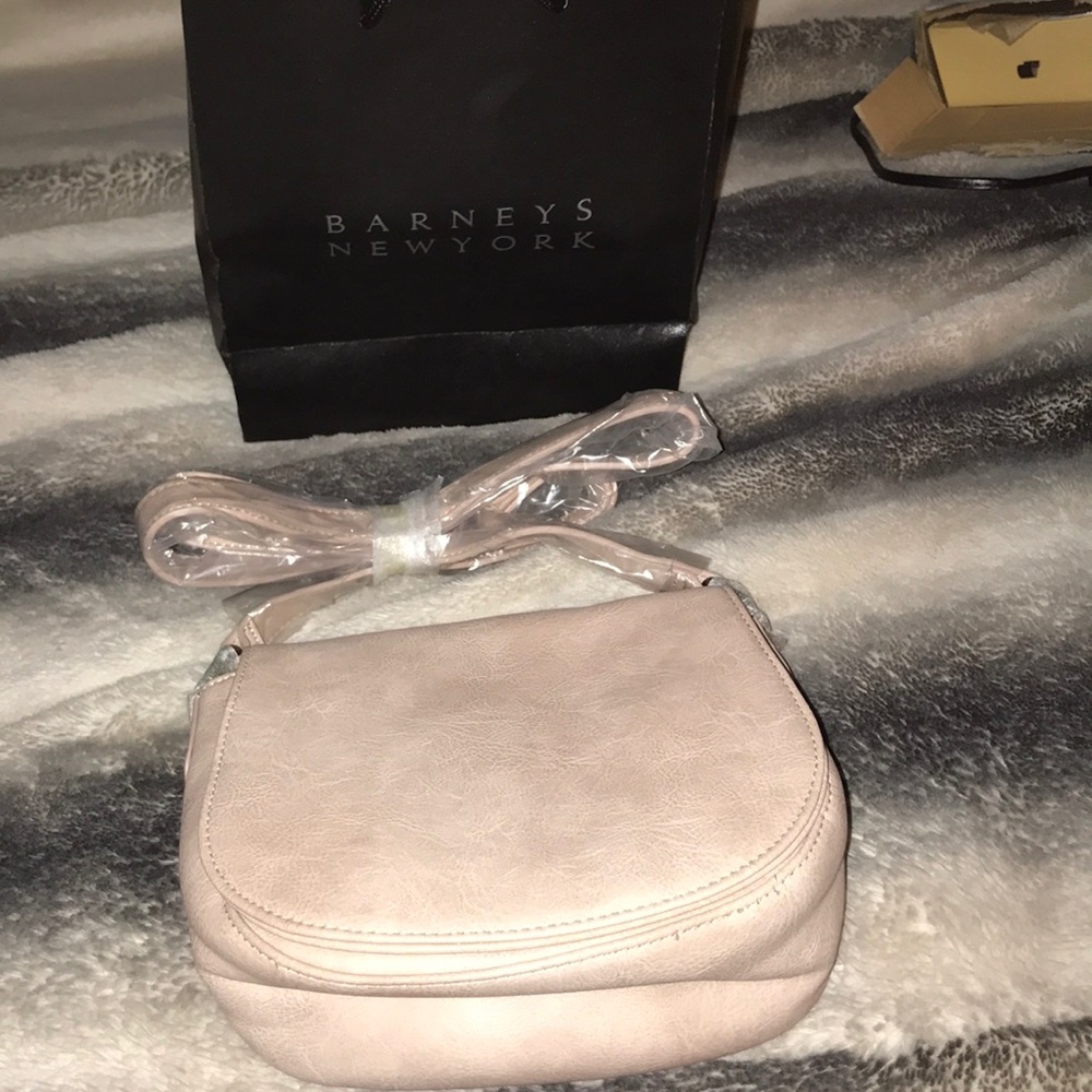 Rose pink cross body purse